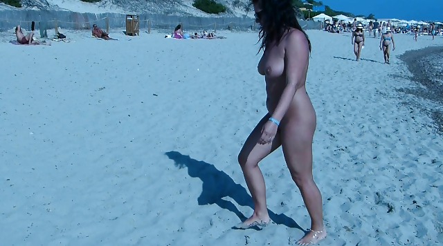 Me walking naked at nudist beach #11418707