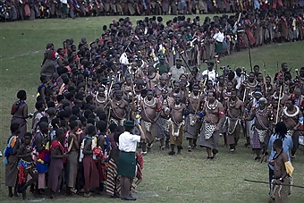 Ceremonia de la caña en Suazilandia
 #12419677