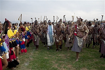 Ceremonia de la caña en Suazilandia
 #12419737