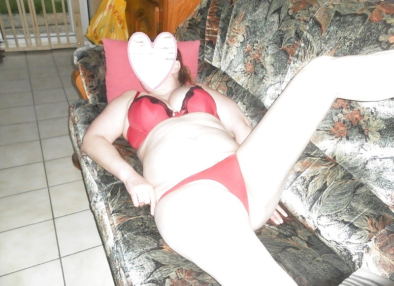 Chubby housewife in red lingerie #19335632