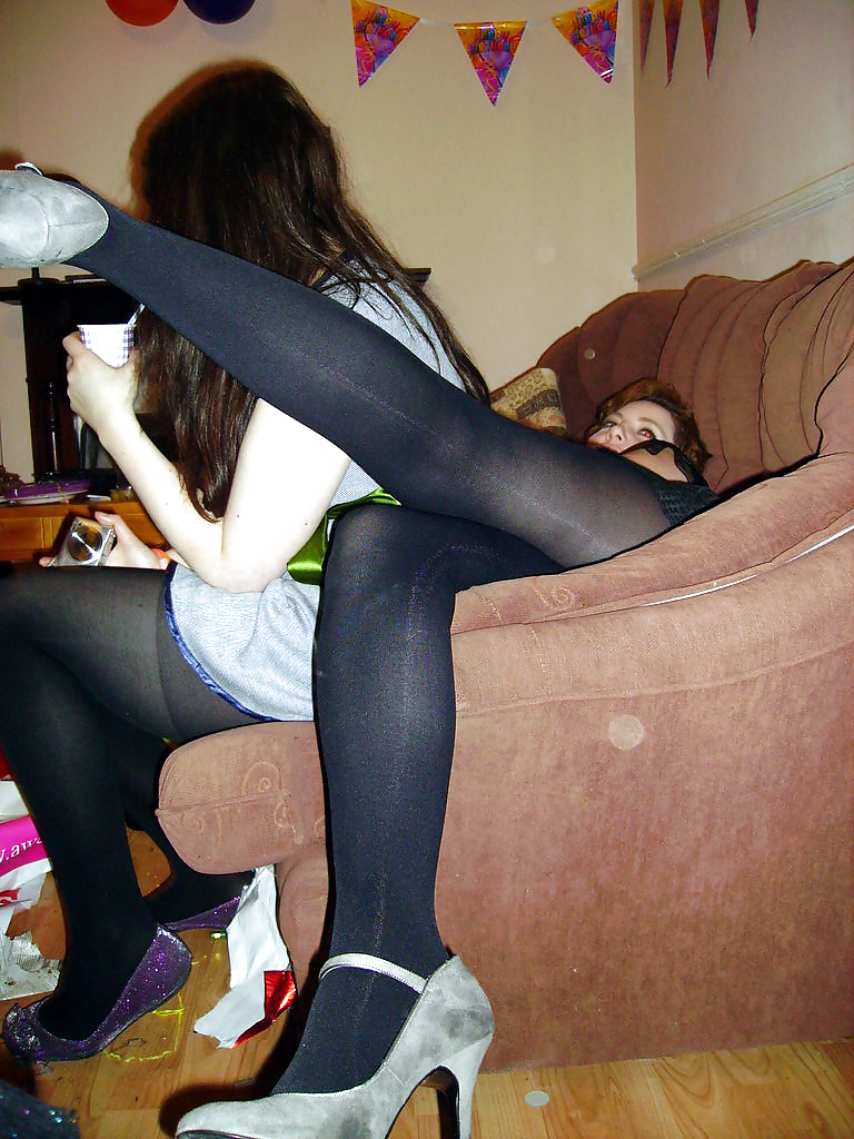 Teens and nylons #19585529