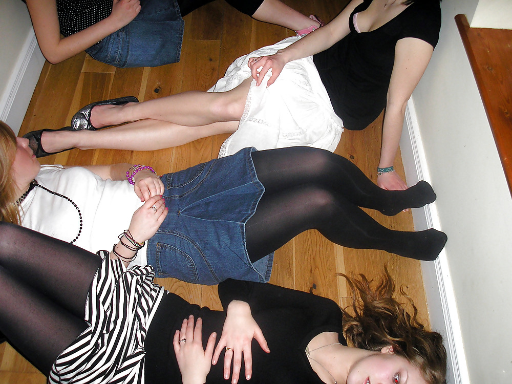 Teens and nylons #19585536