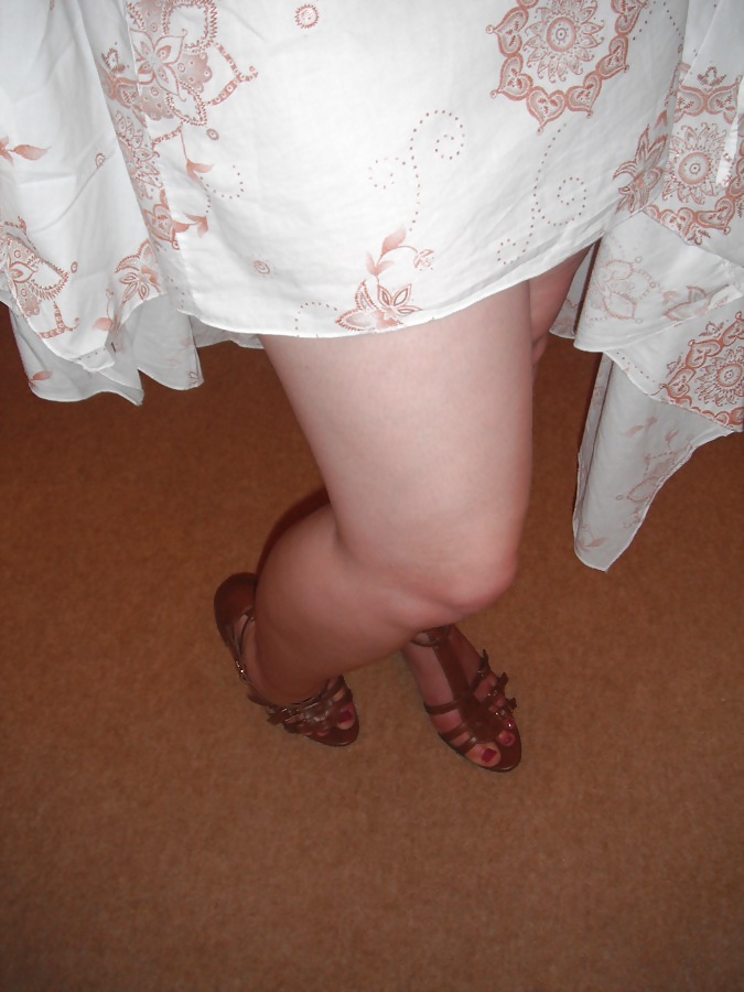 My girlfriend in strappy sandals #8365678