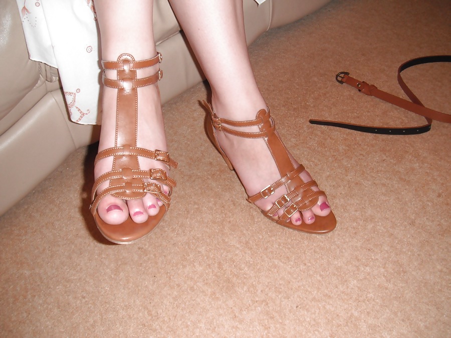 My girlfriend in strappy sandals #8365702