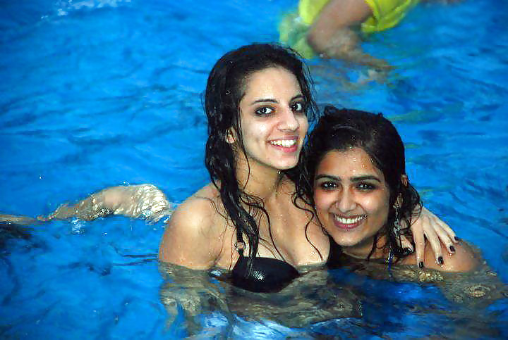 Indian Ladies at Pool Social gathering #9412075