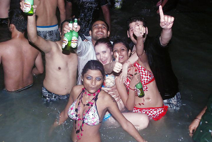 Indian Ladies at Pool Social gathering #9412264