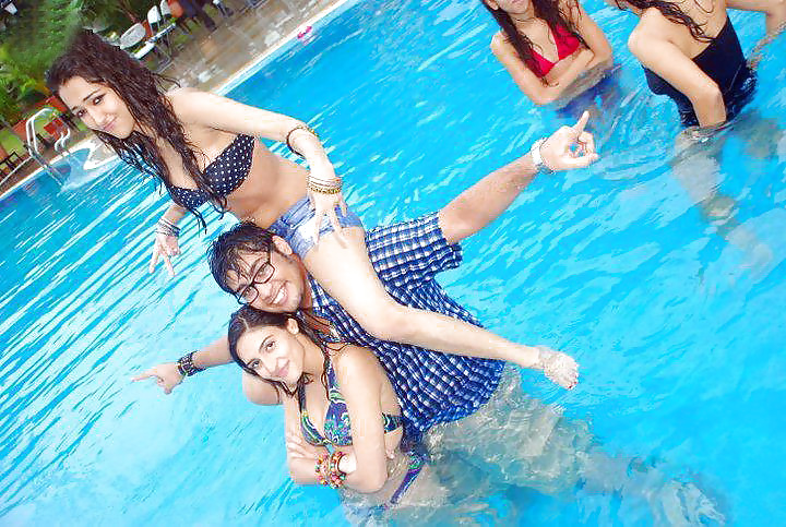 Indian Ladies at Pool Social gathering #9412327