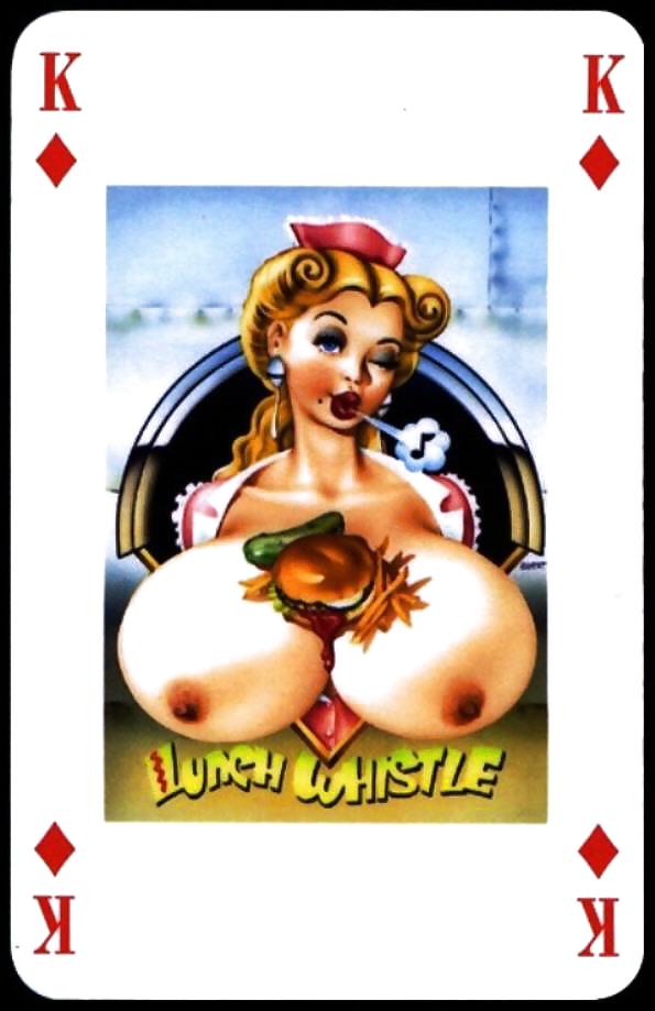 Erotic Playing Cards 7 - BBW 2 c. 1990 #12307794