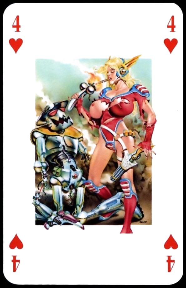 Erotic Playing Cards 7 - BBW 2 c. 1990 #12307824
