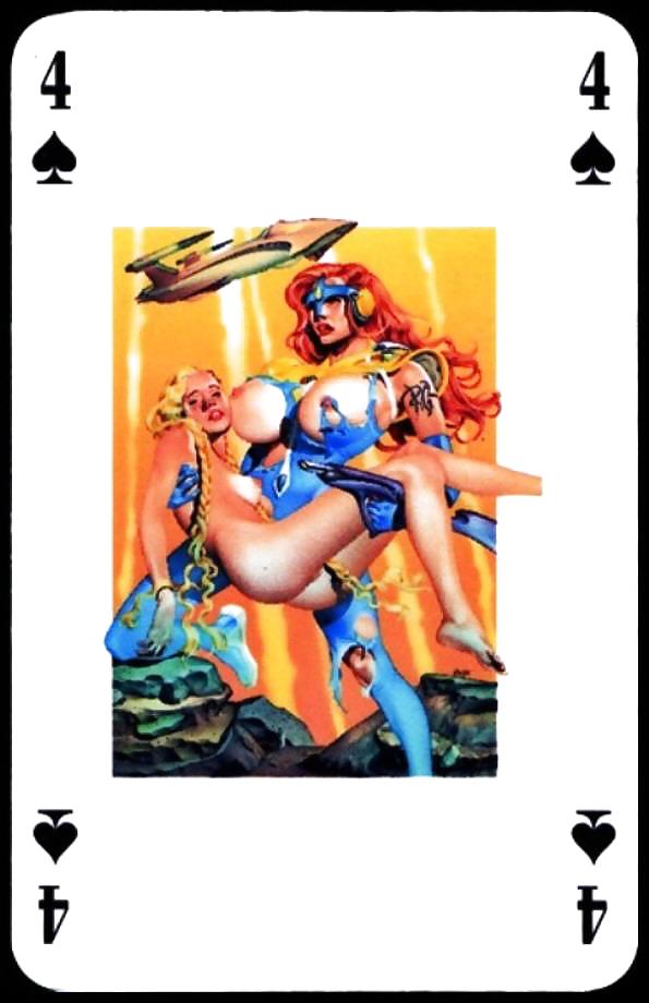 Erotische Spielkarten 7 - Bbw 2 C. 1990 #12307832
