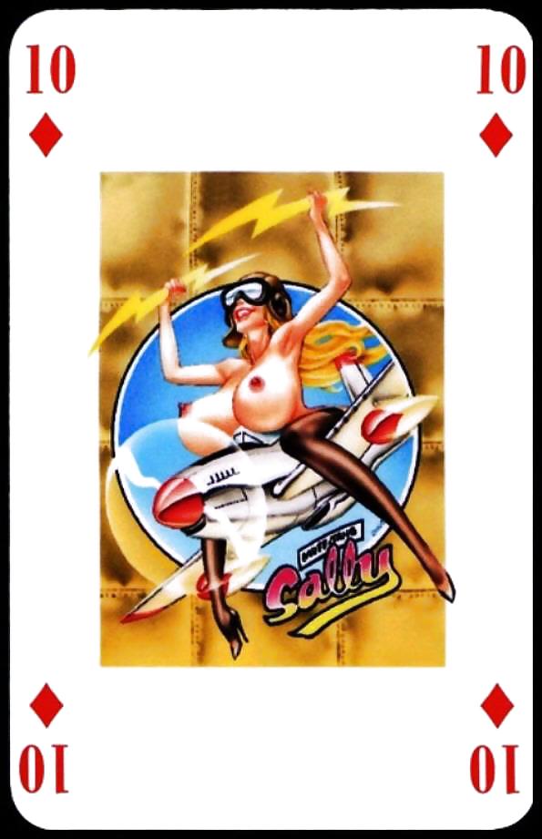 Erotic Playing Cards 7 - BBW 2 c. 1990 #12307841