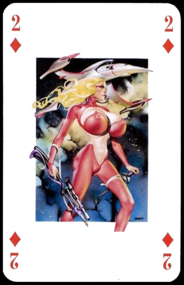 Erotic Playing Cards 7 - BBW 2 c. 1990 #12307846