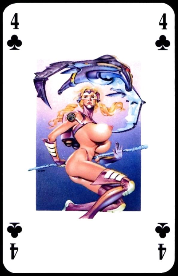 Erotic Playing Cards 7 - BBW 2 c. 1990 #12307855