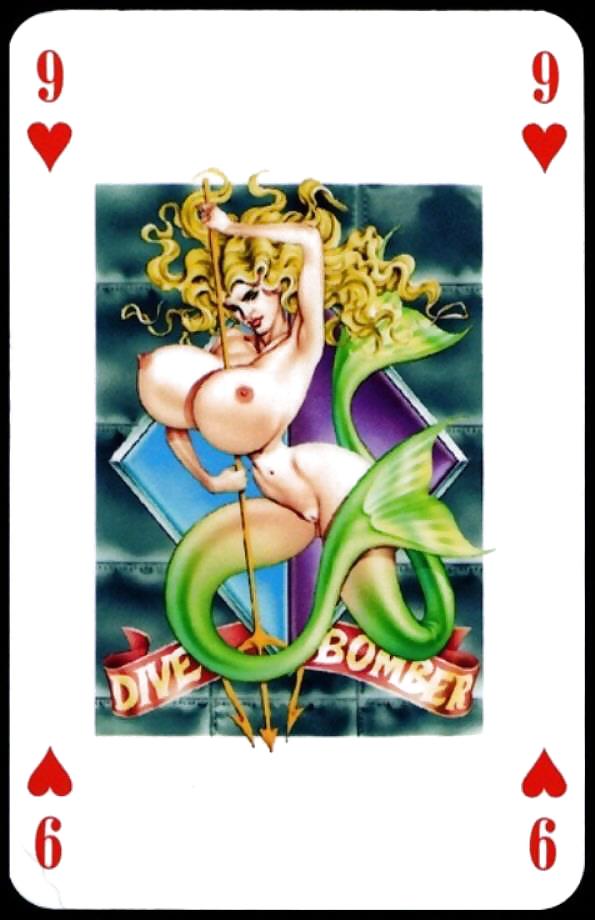 Erotic Playing Cards 7 - BBW 2 c. 1990 #12307874