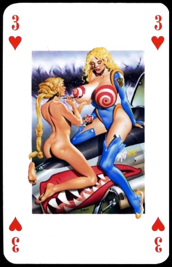 Erotic Playing Cards 7 - BBW 2 c. 1990 #12307978