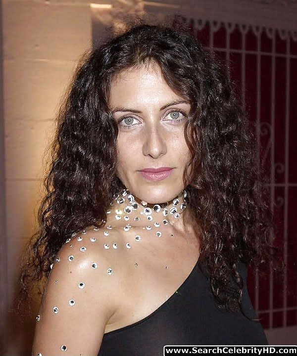 Lisa Edelstein Braless In Revealing See-Through Dress #13436473