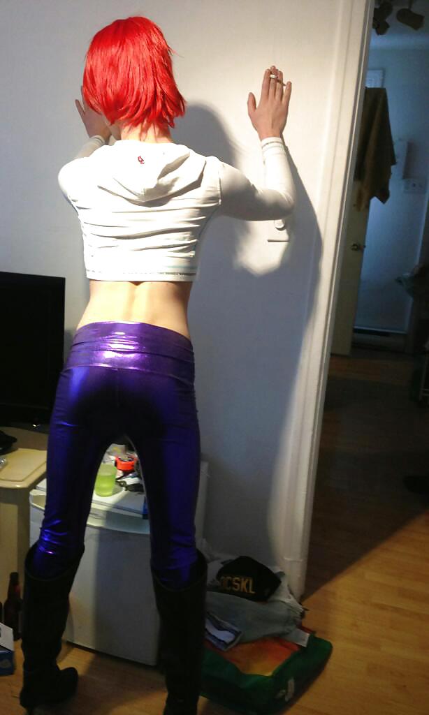 Tracy in purple legging #15645537