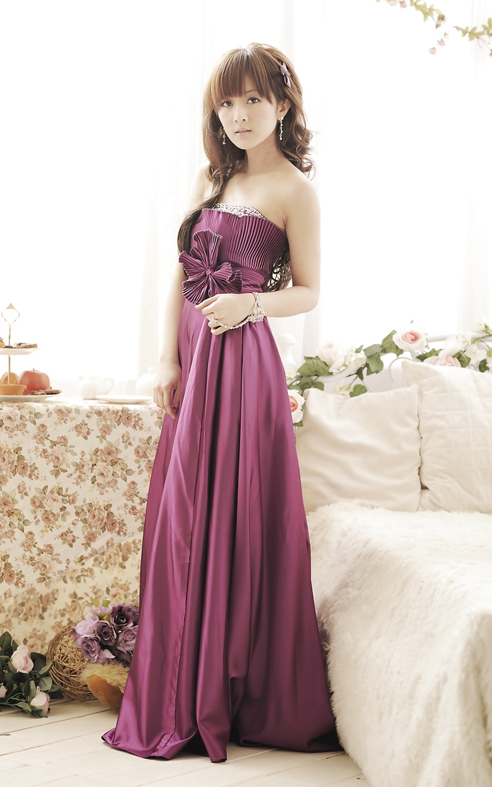 Purple Silk Dress #16662776