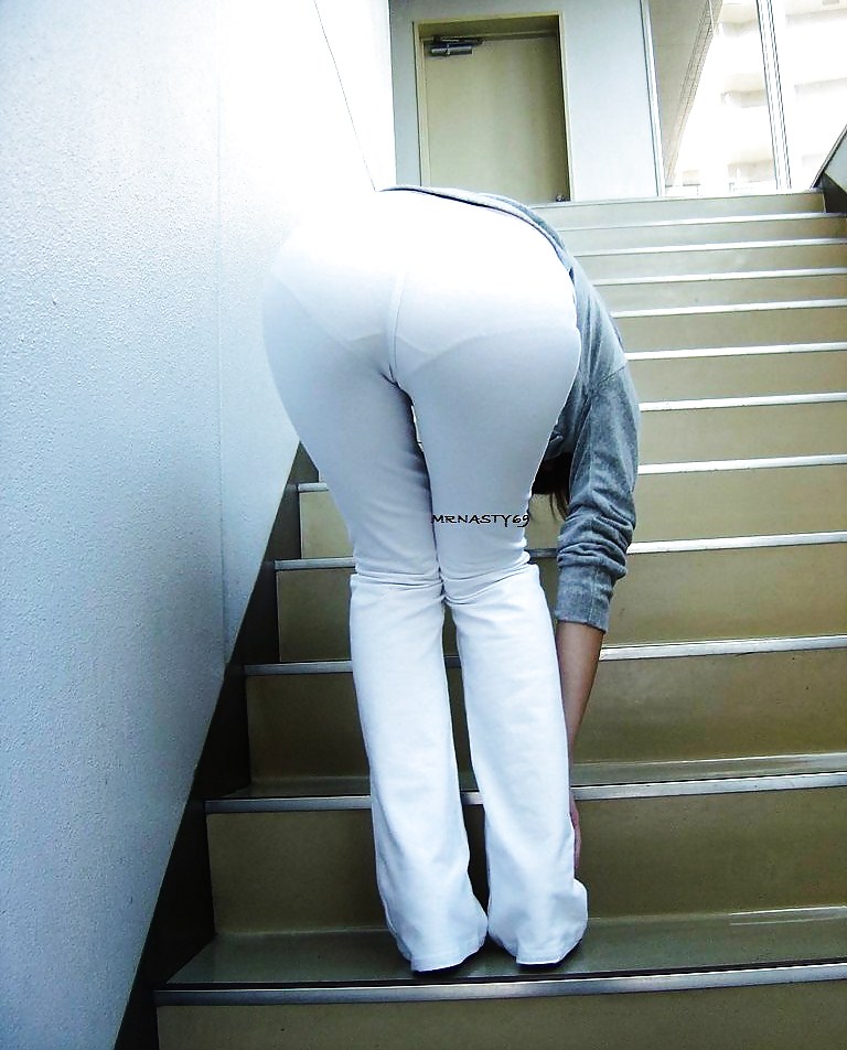 Asian Wife In White Pants (VPL) #14693057