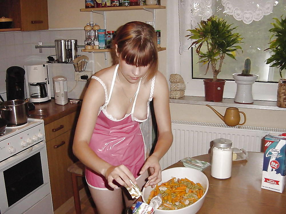 Teen Tits in the kitchen #8871453