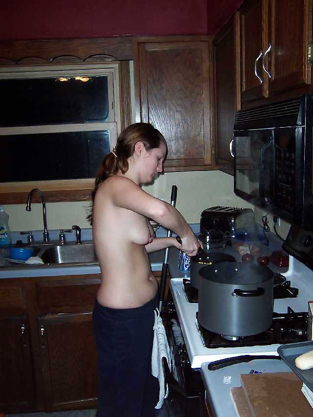 Teen Tits in the kitchen #8871469