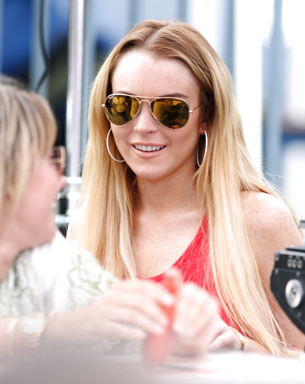 Lindsay Lohan on location for Ugly Betty in Queens #3651393