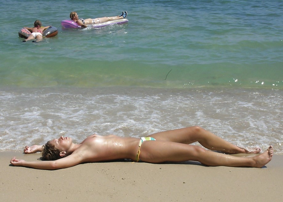 Girl naked on the beach #4589885