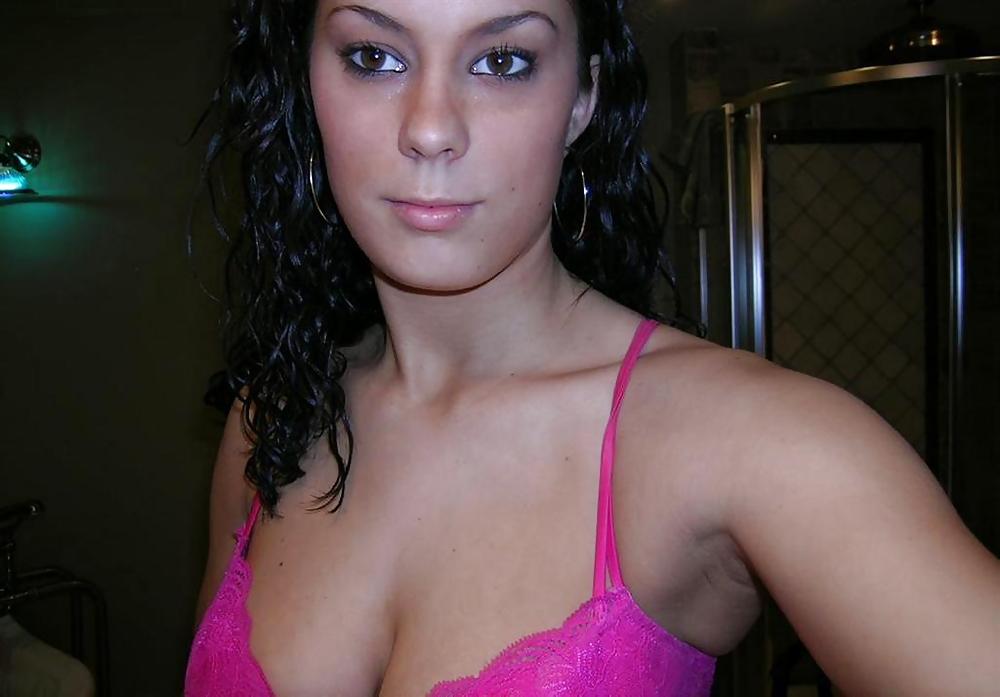 Nice brunette and her little sextoy #851721