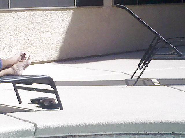 My girlfriend's mom's feet candid #4601769