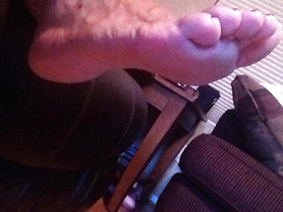 My girlfriend's mom's feet candid #4601819