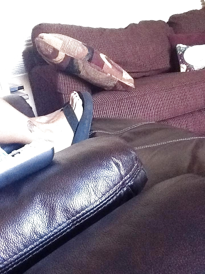 My girlfriend's mom's feet candid #4601827