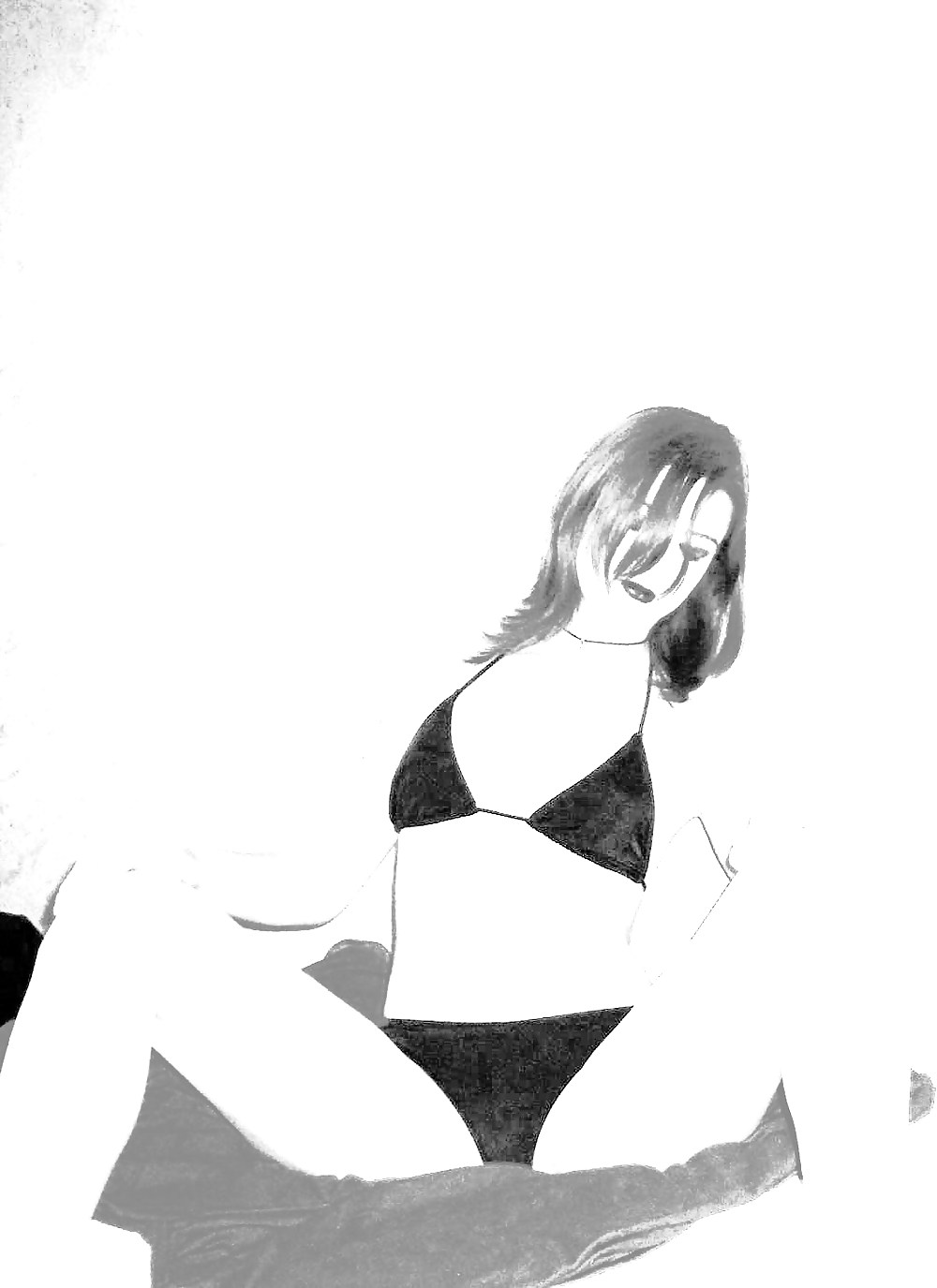 Sexy teen in BW #8872231