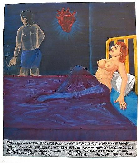 Painted Ero and Porn Art 34 - Erotic Retablo for Esiel #10729779