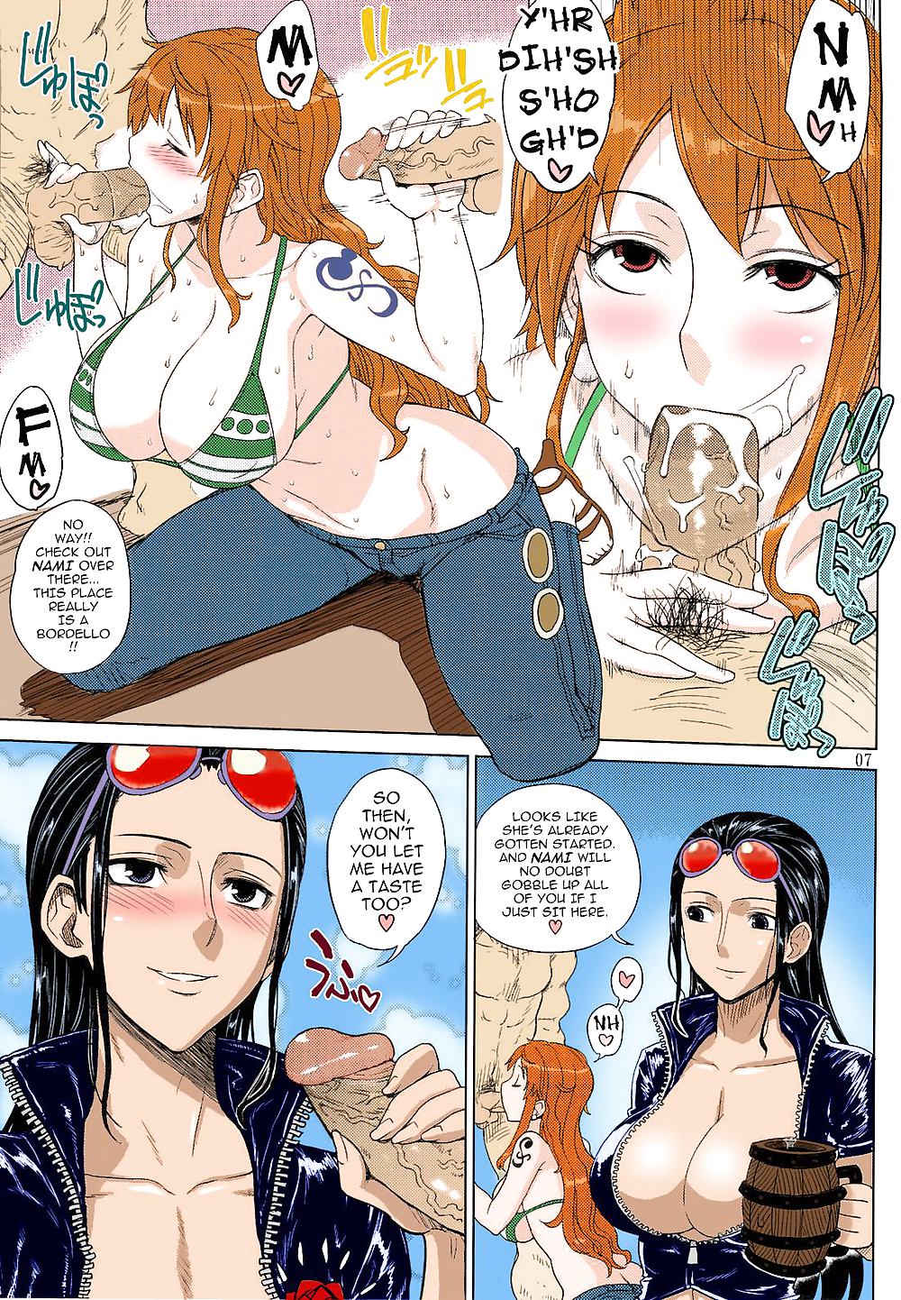 Hentai version of one piece Nami, nico robin and boa hancock #19663954