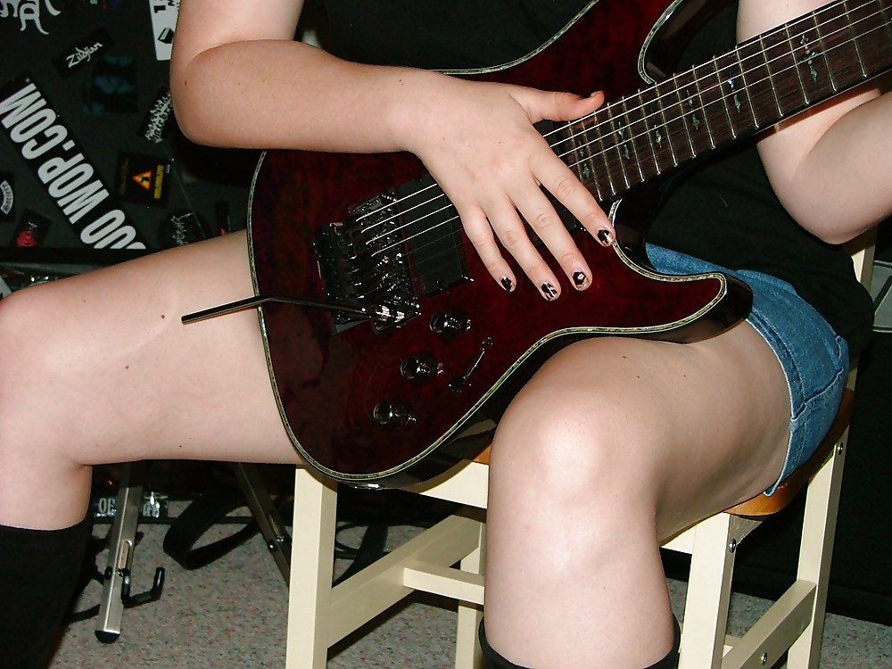 Sexy Ex-Wife with My Guitar (Showing Her Big Pussy Lips) #20065268