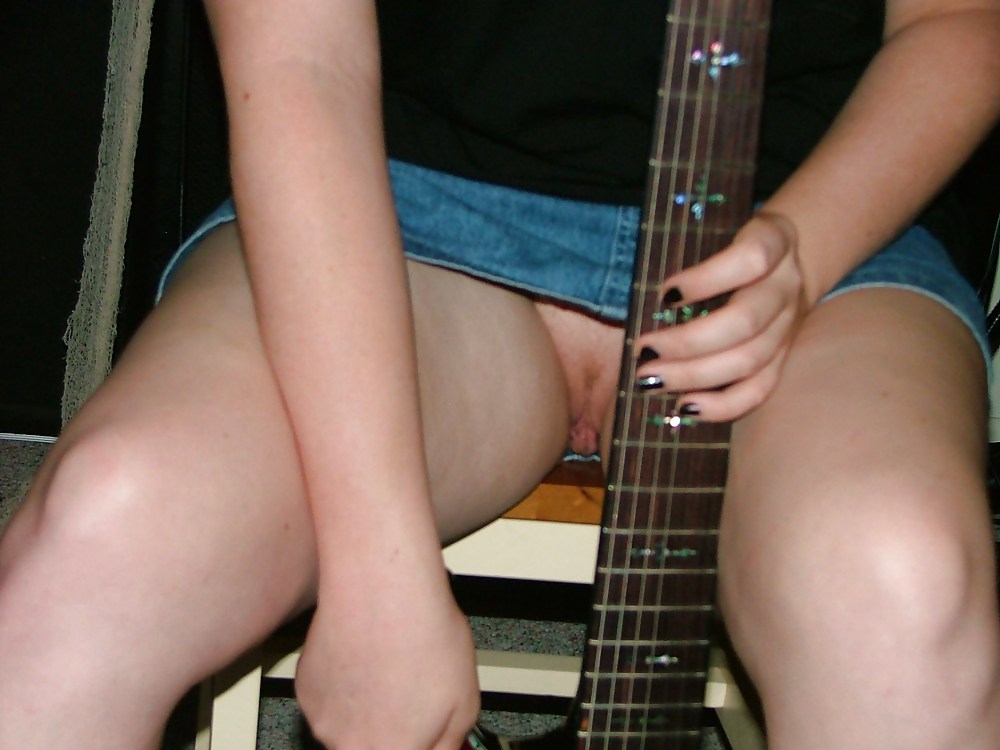 Sexy Ex-Wife with My Guitar (Showing Her Big Pussy Lips) #20065314