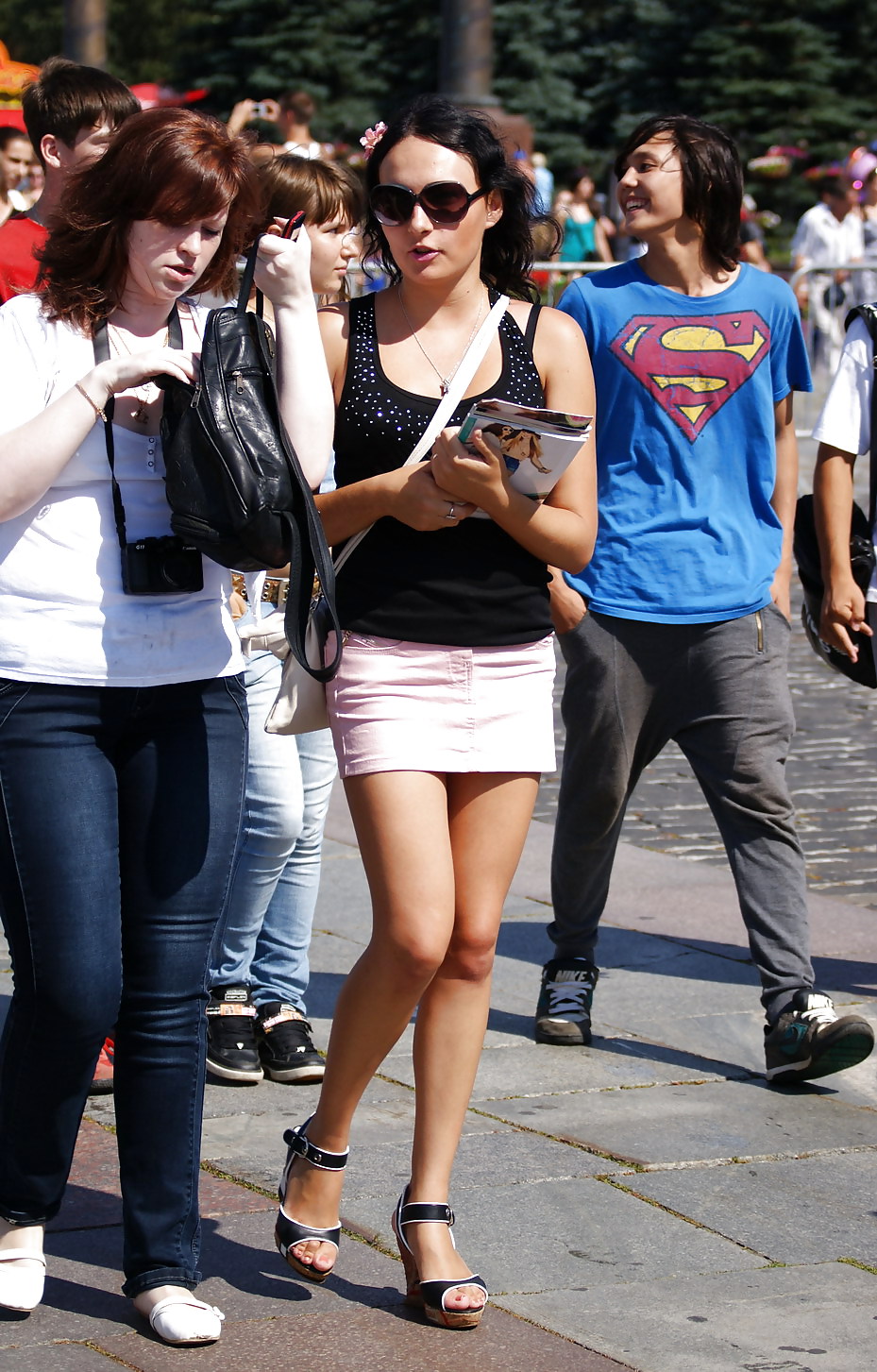 Amateur hot babes wearing mini skirt in public 
 #7746801