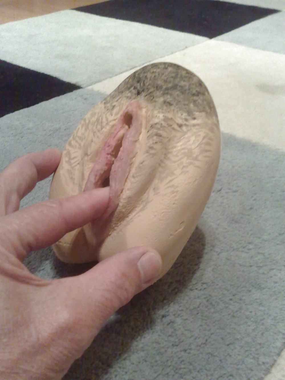 Homemade cyberskin vagina #9681810