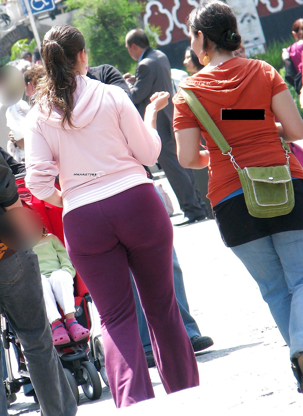 Wives With Big Asses VPL And See Thru Leggings #19416503