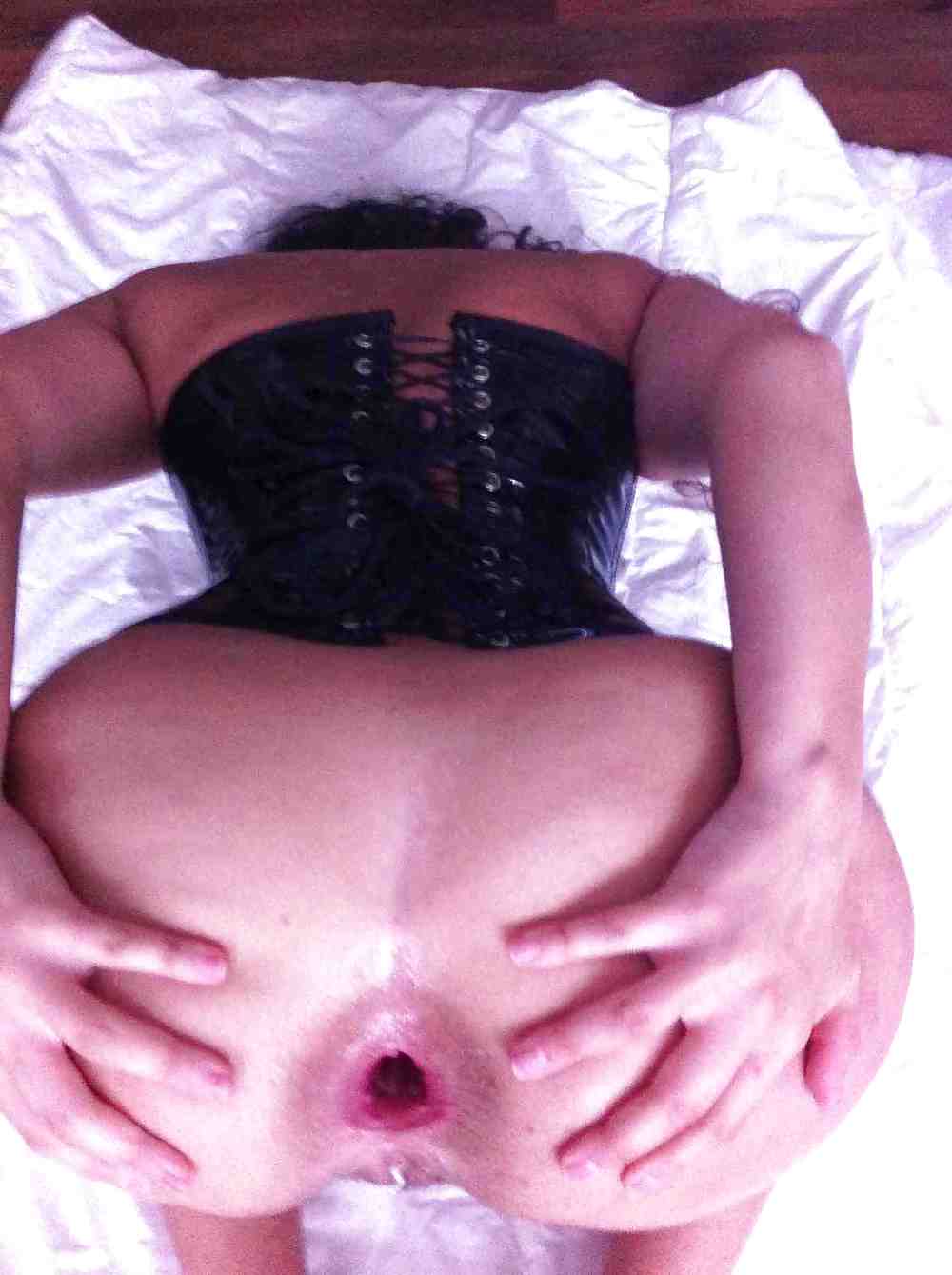TOPBICHE anal fuck in corset some fetish BDSM and plug #18510792