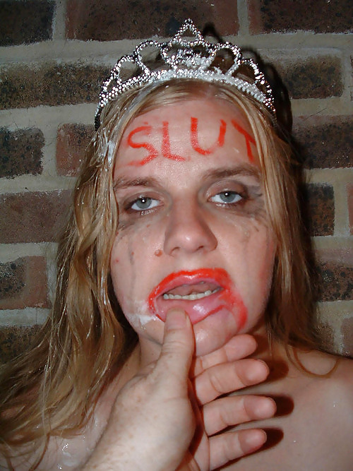 Slut writings on whore to humiliate them #19345714