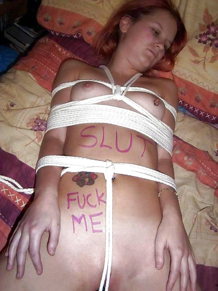 Slut writings on whore to humiliate them #19345888