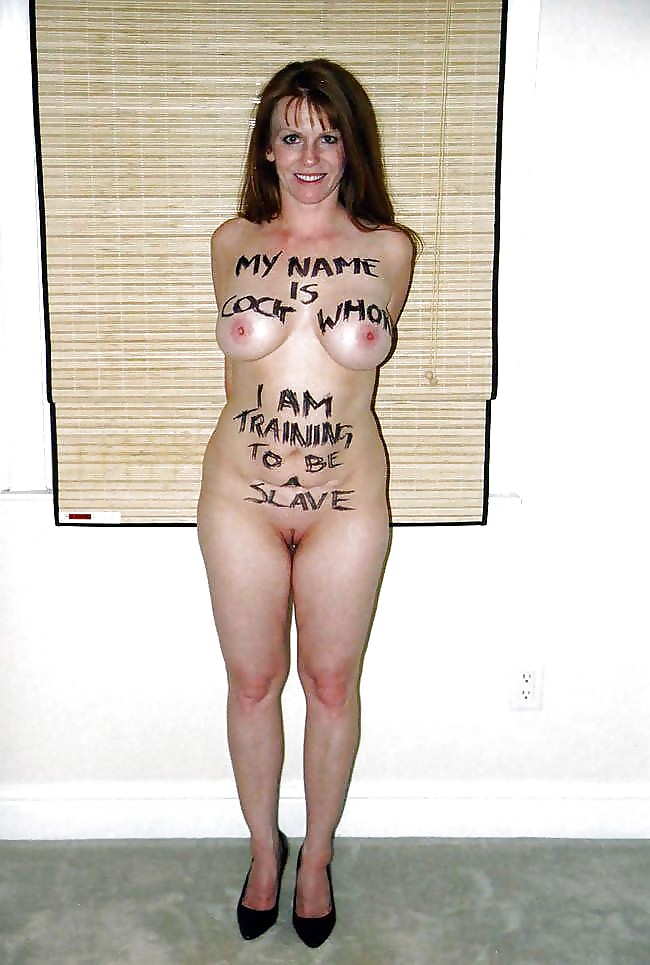 Slut writings on whore to humiliate them #19345895