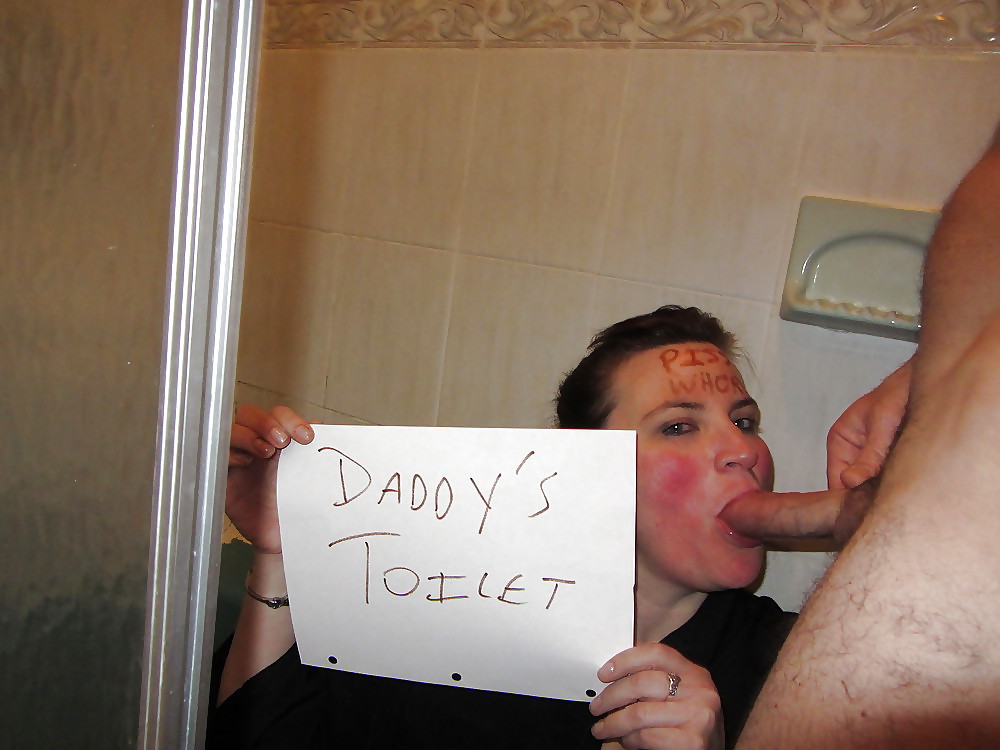 Slut writings on whore to humiliate them #19346040