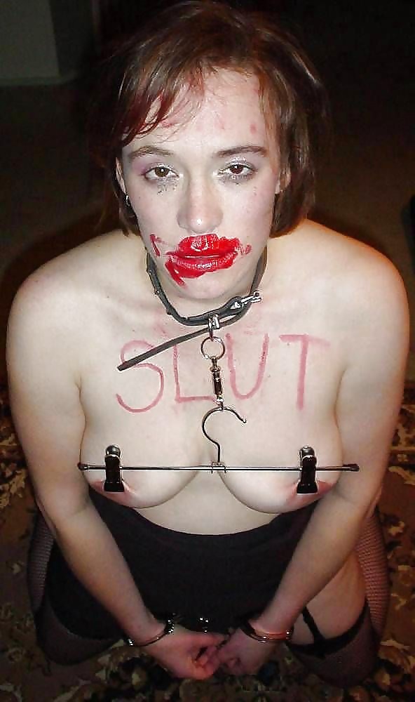 Slut writings on whore to humiliate them #19346170