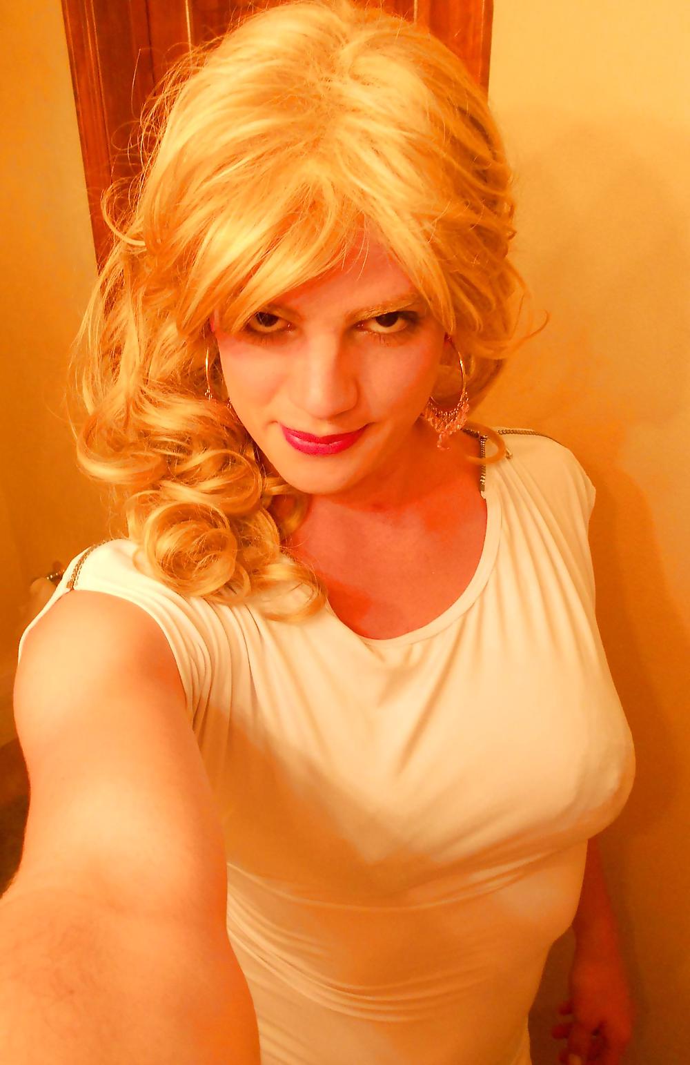White Dress and Striptease Sissy Vanessa #13102466