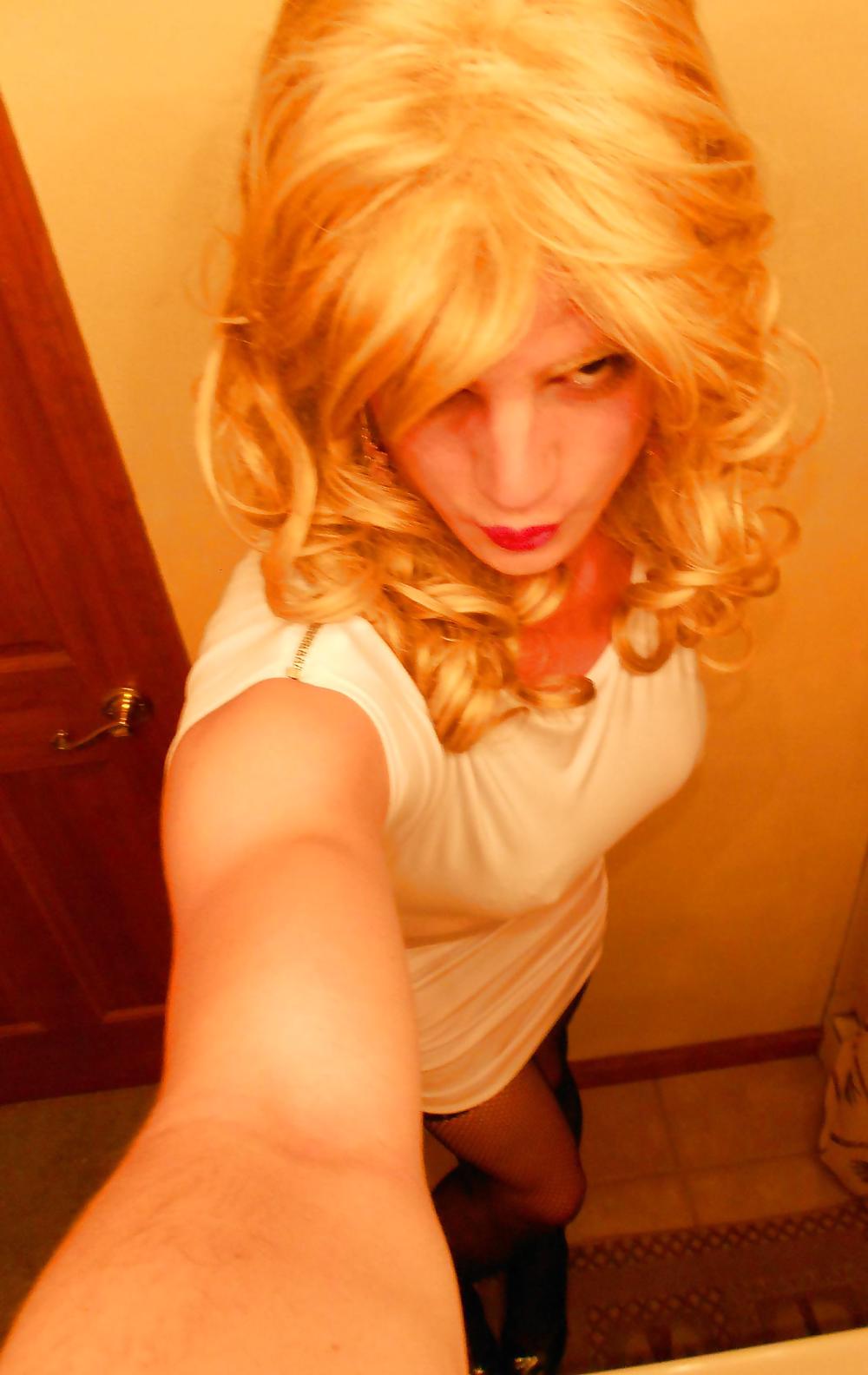 White Dress and Striptease Sissy Vanessa #13102494