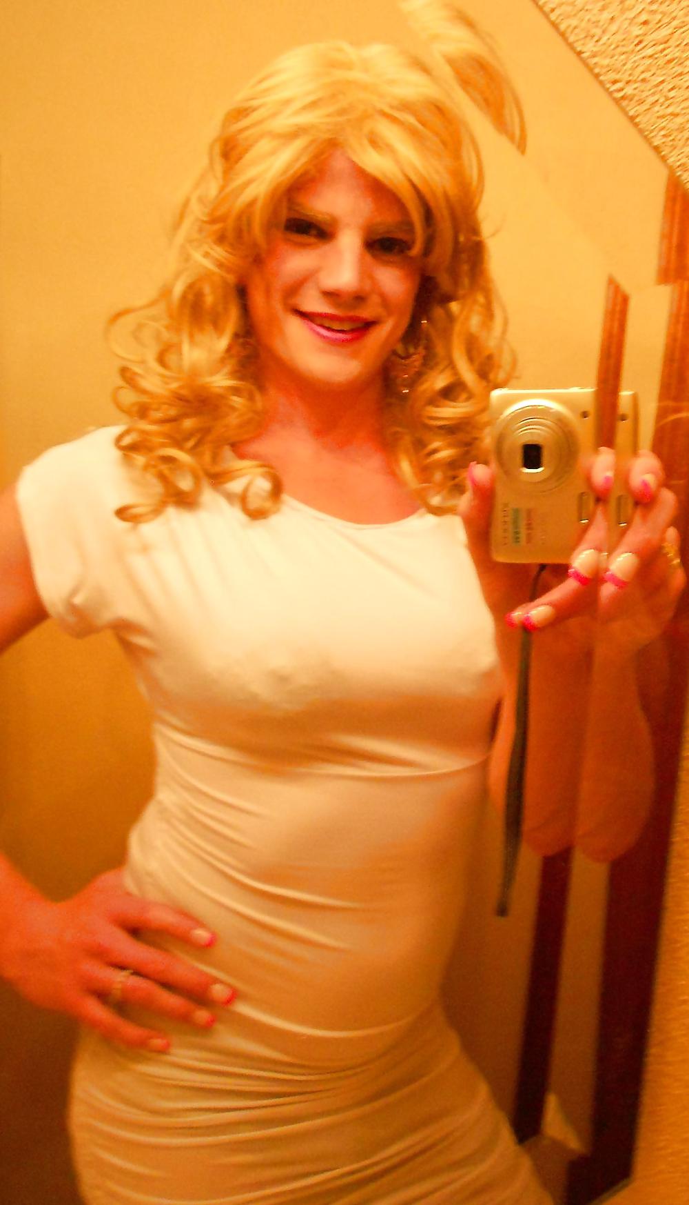 White Dress and Striptease Sissy Vanessa #13102556