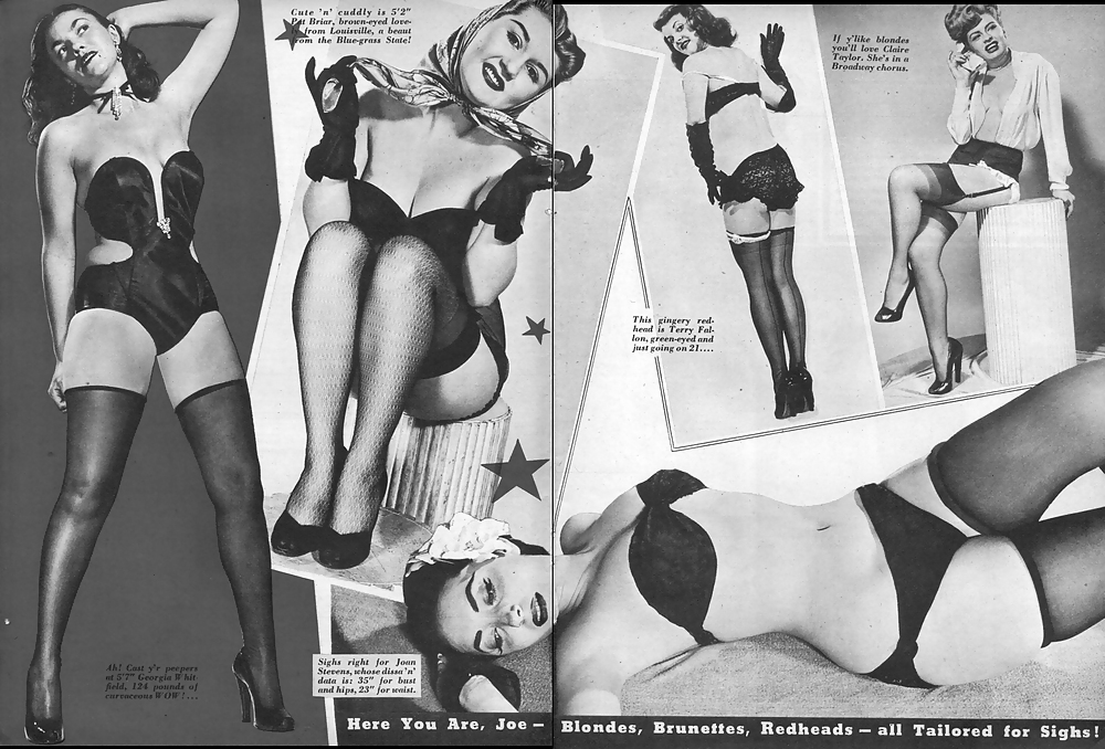 Stockings pages from vintage magazines #2833217