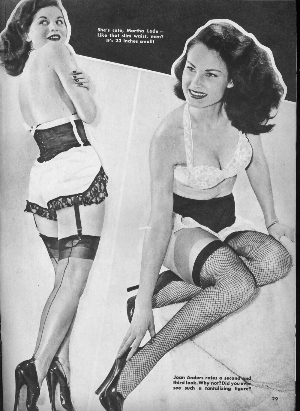 Stockings pages from vintage magazines #2833381